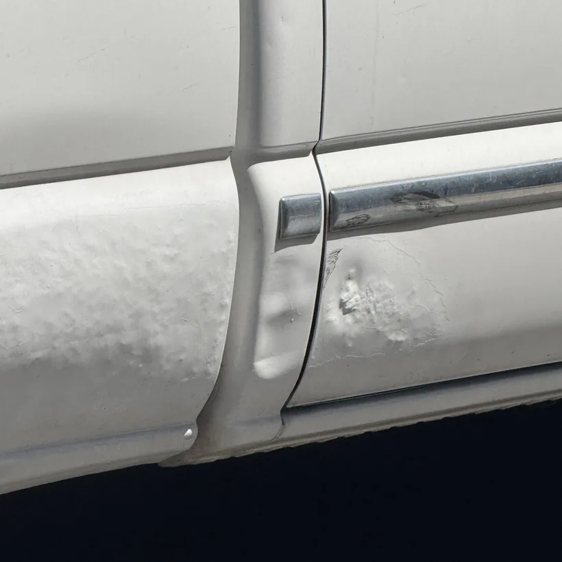 Example of a bad paintless dent repair 16