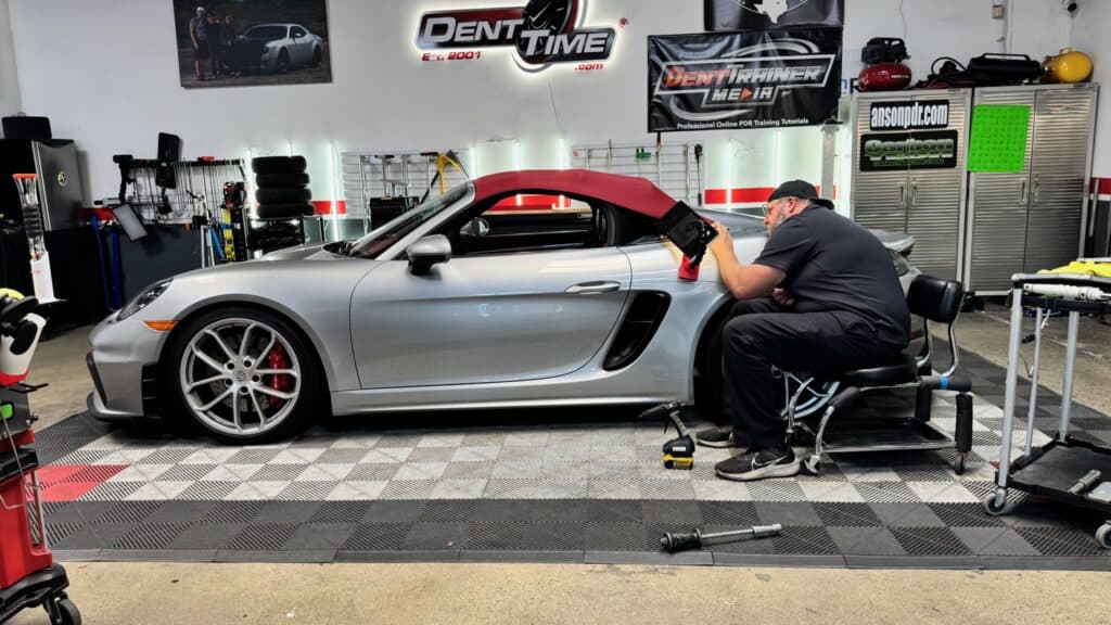 Porsche paintless dent repair in San Diego