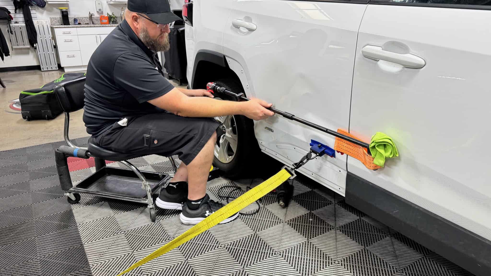 how lateral tension works for paintless dent repair